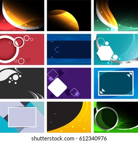 Abstract multicolored background Collection. vector design