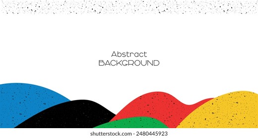 Abstract multicolored background. Colored sport games wavy lines isolated on white. Vector graphics for design. Waves, texture.