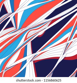 Abstract multicolored background with different stripes ornament