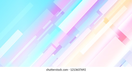 Abstract multicolored background with futuristic geometric forms. Used clipping mask.