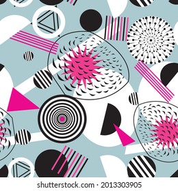Abstract multi-colored background of geometric objects