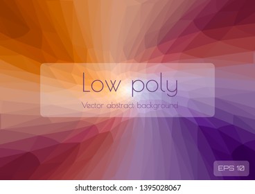 Abstract multicolored background. Geometric triangulation in colorful. Textured Pattern. Vector illustration.