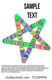 Abstract multicolored background for laptop, poster, book cover.
Colorful abstraction has a sense of perspective background.