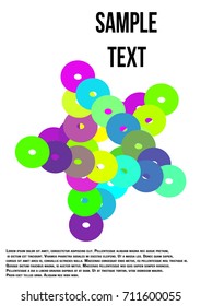 Abstract multicolored background for laptop, poster, book cover.
Colorful abstraction has a sense of perspective background.