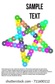 Abstract multicolored background for laptop, poster, book cover.
Colorful abstraction has a sense of perspective background.