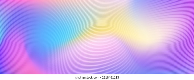 Abstract multicolored background made of wavy lines