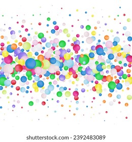 Abstract multicolored background with pearls. Modern festive illustration.