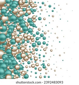 Abstract multicolored background with pearls. Modern festive illustration.