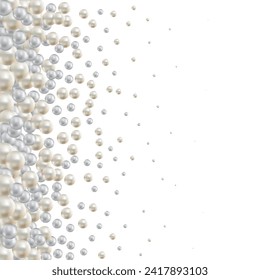 Abstract multicolored background with pearls. Modern festive illustration.