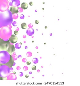 Abstract multicolored background with pearls. Modern festive illustration.
