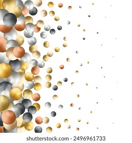 Abstract multicolored background with pearls. Modern festive illustration.
