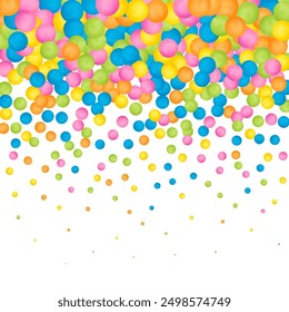 Abstract multicolored background with pearls. Modern festive illustration.