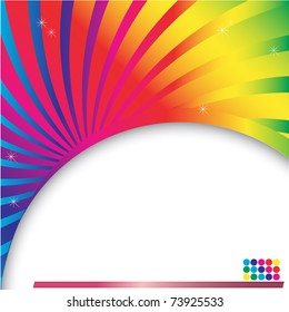  Abstract multicolored background with place for text. vector.