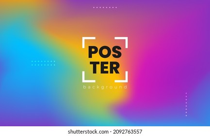 Abstract multicolored background. Smooth color gradation. Blurred colorful gradient background. Vector illustration for your graphic design, template, banner, poster or website