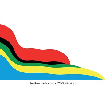 Abstract multicolored background. Vector graphics for design. Waves, texture.