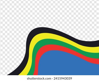 Abstract multicolored background. Vector graphics for design. Waves, texture. Colored lines on a white background. Bright design.
