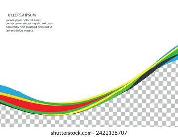 Resumen de fondo multicolor. Gráficos vectoriales para el diseño. Ondas, textura.