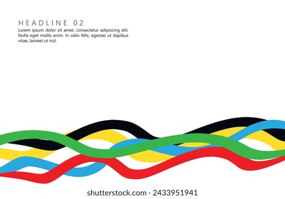 Abstract multicolored background. Vector graphics for design. Waves, texture.