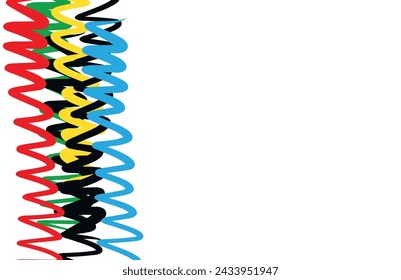 Abstract multicolored background. Vector graphics for design. Waves, texture.