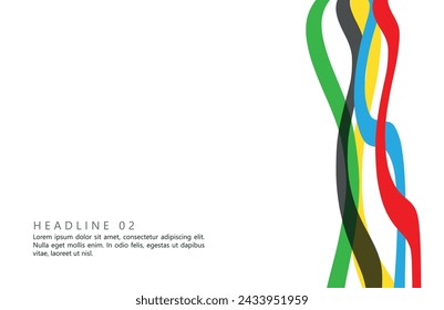 Abstract multicolored background. Vector graphics for design. Waves, texture.