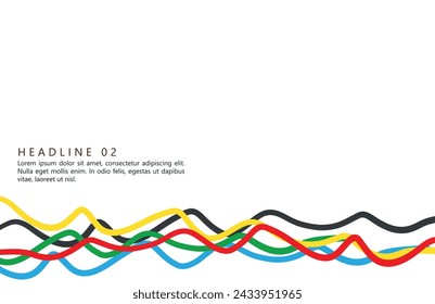 Abstract multicolored background. Vector graphics for design. Waves, texture.