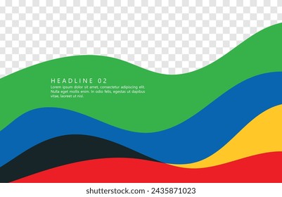 Abstract multicolored background. Vector graphics for design. Waves, texture.