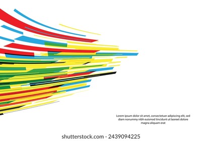 Abstract multicolored background. Vector graphics for design. Waves, texture.