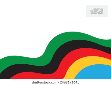 Abstract multicolored background. Vector graphics for design. Waves, texture.	