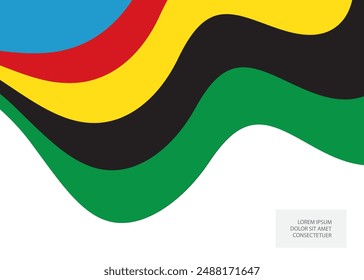 Abstract multicolored background. Vector graphics for design. Waves, texture.	