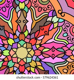 Abstract multicolored background, Vector ornament 