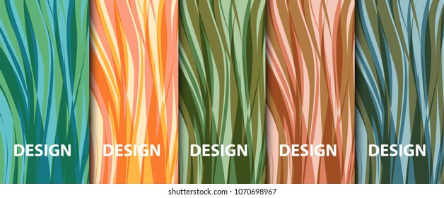 Abstract multicolored backgrounds. Vector illustration.