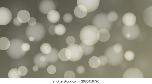 Resumen de fondo de bokeh multicolor con círculos desenfocados y brillo. Elemento de decoración para las vacaciones de Navidad y Año Nuevo, tarjetas de felicitación, banners web, carteles - Ilustración vectorial