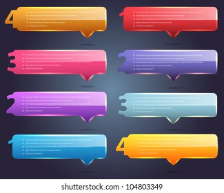 Abstract Multicolored Bubble Numbered Banner Vector Background Design