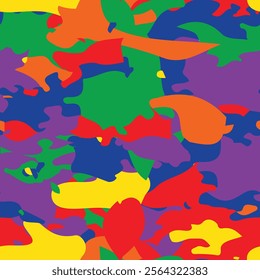 Abstract multicolored chaotic pattern. Urban style graffiti. Saturated colors wallpaper. Background texture with spots and blots. Colorful artistic background. vector illustration