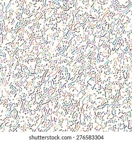 Abstract multicolored chaotic stroke mottled background. Seamless pattern.