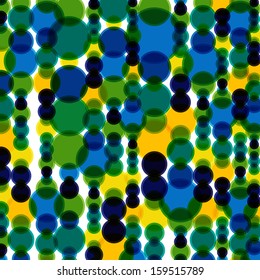 Abstract multicolored circle pattern