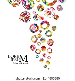 Abstract multicolored circles