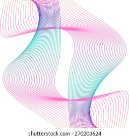 Abstract multicolored curves for your creativity