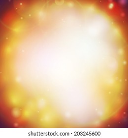 Abstract multicolored defocused lights background vector illustration