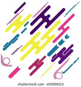 Abstract multicolored diagonal lines. Vector illustration.