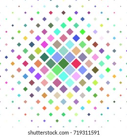 Abstract multicolored diagonal square pattern background - geometrical vector design from squares