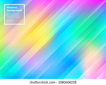 Abstrakter mehrfarbiger, diagonal gestreifter Hintergrund. Vektorgrafik.
