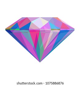 Símbolo de diamante multicolor abstracto - vector eps10 ilustración