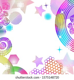 abstract multi-colored frame. background. Vector