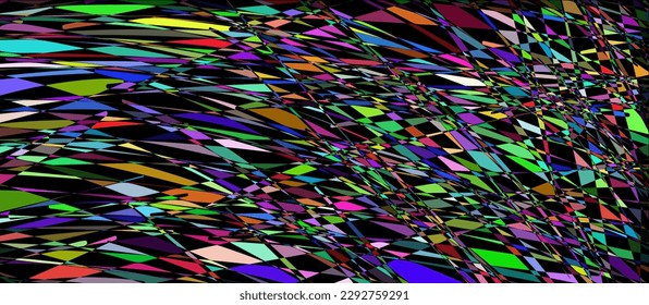 Abstract multicolored geometric background from quadrilaterals. Bright colorful design. Mosaic texture. Stained glass effect. EPS 10 vector illustration.