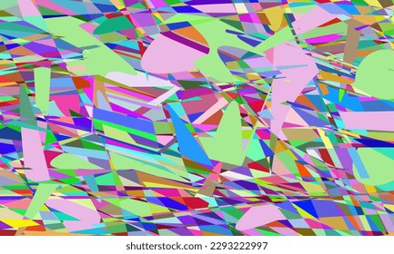 Resumen de fondo geométrico multicolor de puntos con predominio del color pistacho. Diseño colorido y luminoso. Textura mosaica. Efecto de vidrio manchado. Ilustración vectorial EPS 10.