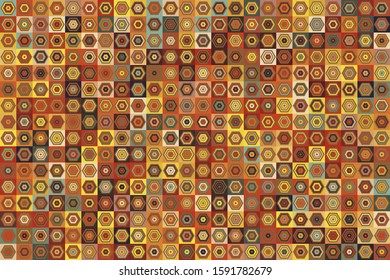 Abstract multicolored geometric pattern. . Different geometric figures background. Flat minimal style. Template for your design, wallpaper, banner, poster, flyer