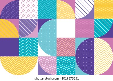 abstract multicolored geometric pattern in pastel color. stock vector illustration. Spring blue, green, pale rose and violet motif for surface design, cover, wrapping paper. 