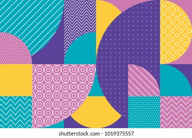 abstract multicolored geometric pattern in pastel color. stock vector illustration. Spring blue, green, pale rose and violet motif for surface design, cover, wrapping paper.