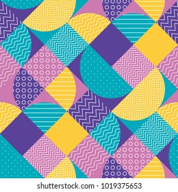 abstract multicolored geometric pattern in pastel color. stock vector illustration. Spring blue, green, pale rose and violet motif for surface design, cover, wrapping paper.